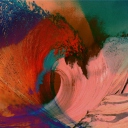 Fondo de pantalla Colorful Waves 128x128