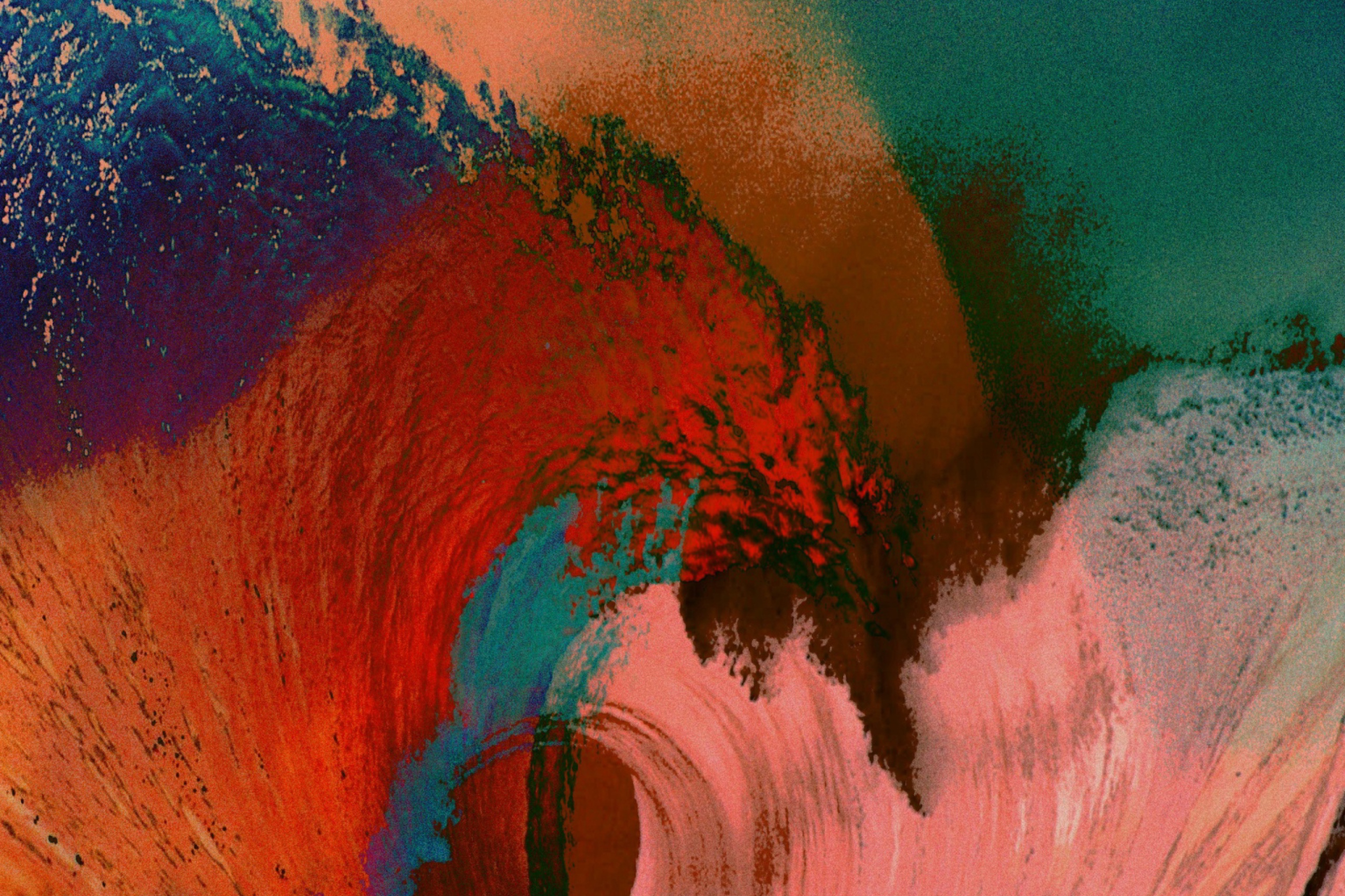 Das Colorful Waves Wallpaper 2880x1920