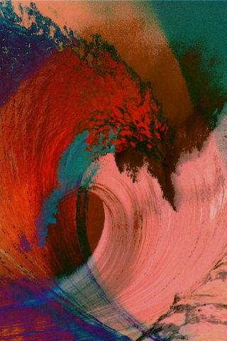 Das Colorful Waves Wallpaper 320x480
