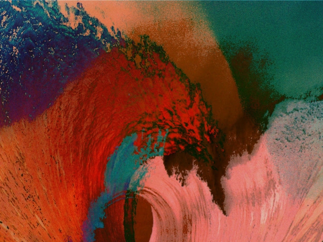 Das Colorful Waves Wallpaper 640x480