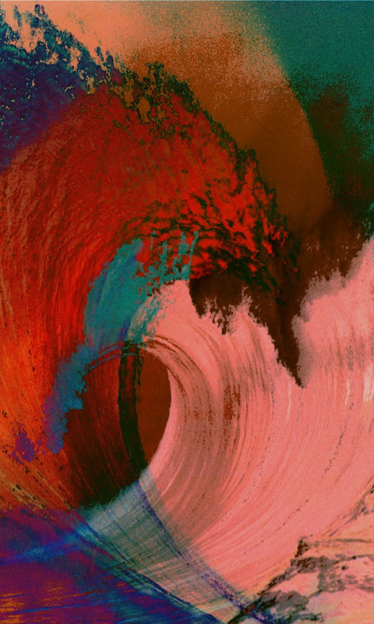 Das Colorful Waves Wallpaper 768x1280