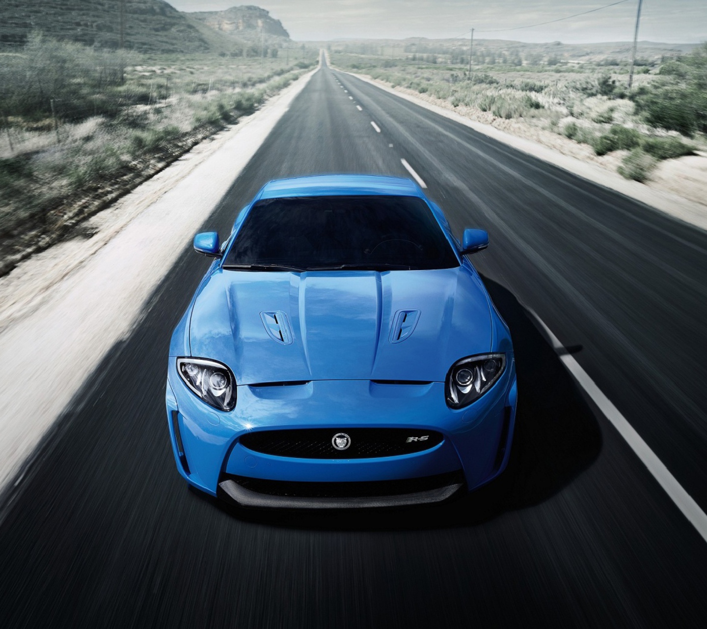 Blue Jaguar Xk R 2012 wallpaper 1440x1280