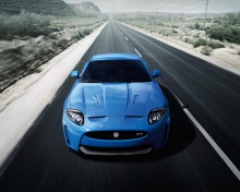 Fondo de pantalla Blue Jaguar Xk R 2012 220x176