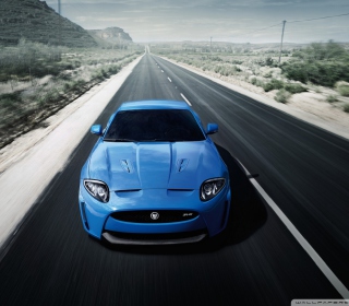 Blue Jaguar Xk R 2012 - Obrázkek zdarma pro iPad Air