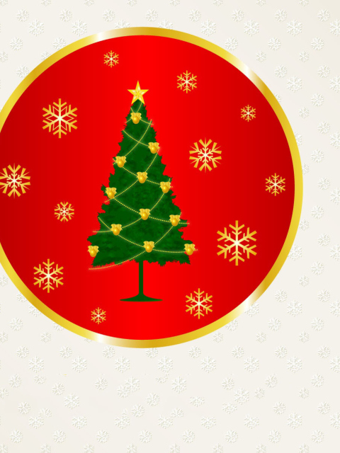 Das Merry Christmas 2012 Wallpaper 480x640