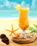 Das Carambola and Maraschino Citrus Cocktail Wallpaper 128x160