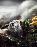 Das Lion Art Wallpaper 128x160