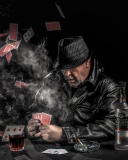 Gambler with vodka wallpaper 128x160