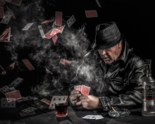 Sfondi Gambler with vodka 220x176