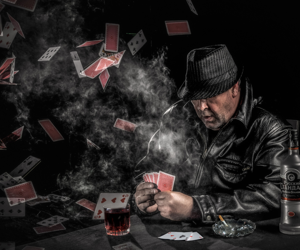 Обои Gambler with vodka 960x800