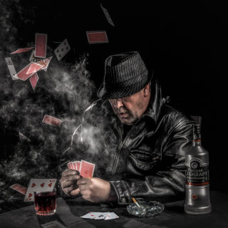 Gambler with vodka - Obrázkek zdarma pro 208x208