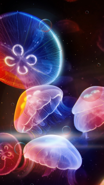 Underwater Jellyfishes screenshot #1 360x640