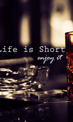 Life is short, so enjoy it screenshot #1 240x400