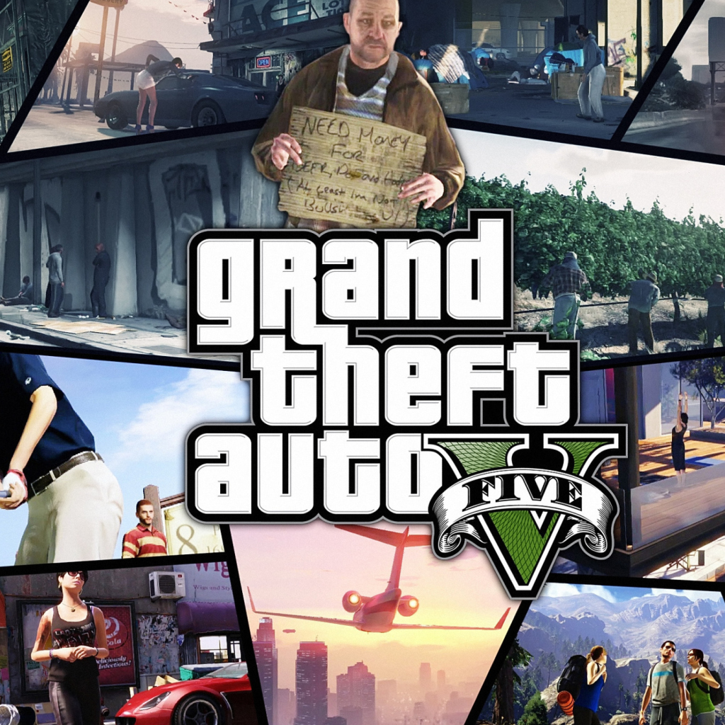 Fondo de pantalla Grand Theft Auto 5 1024x1024