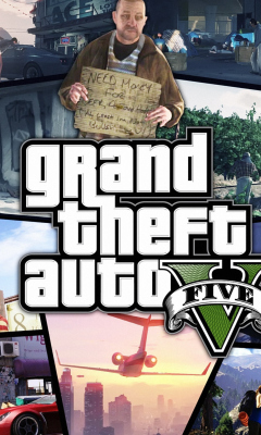 Das Grand Theft Auto 5 Wallpaper 240x400