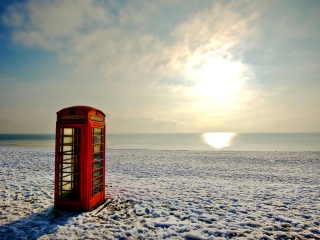 Phone Booth wallpaper 320x240