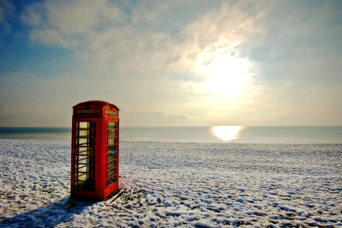 Phone Booth wallpaper 480x320