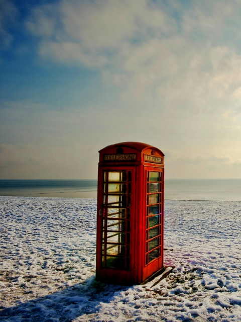 Phone Booth wallpaper 480x640