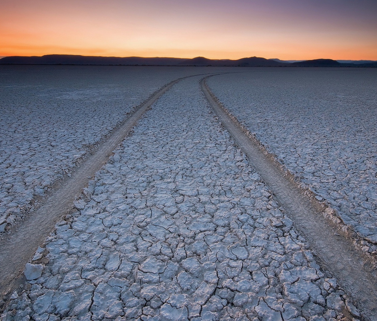 Car Trail Through Desert screenshot #1 1200x1024