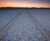 Car Trail Through Desert screenshot #1 176x144