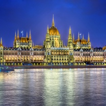 Das Budapest Parliament Wallpaper 208x208