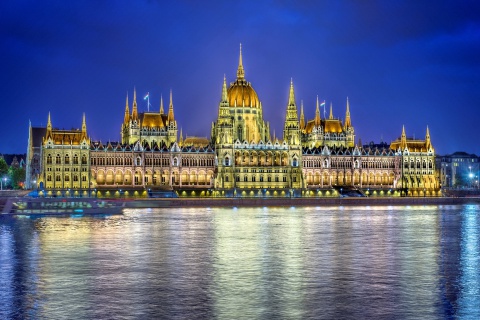 Das Budapest Parliament Wallpaper 480x320