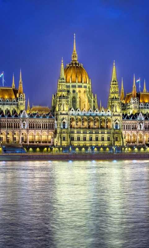 Budapest Parliament wallpaper 480x800