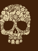 Sfondi Floral Design Skull 132x176