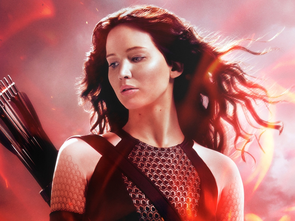 Das Katniss In The Hunger Games Catching Fire Wallpaper 1024x768