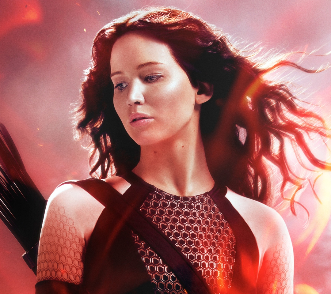Katniss In The Hunger Games Catching Fire wallpaper 1080x960