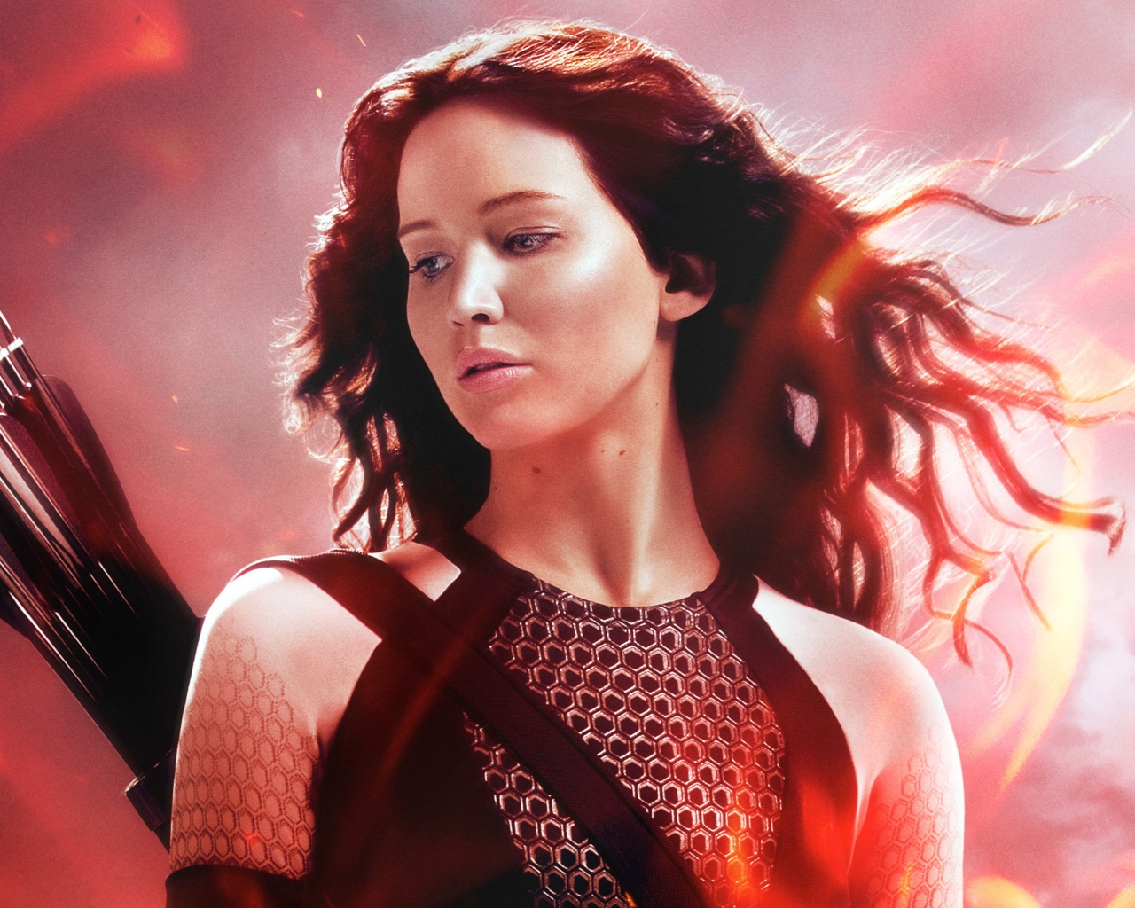 Fondo de pantalla Katniss In The Hunger Games Catching Fire 1280x1024