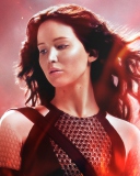 Das Katniss In The Hunger Games Catching Fire Wallpaper 128x160