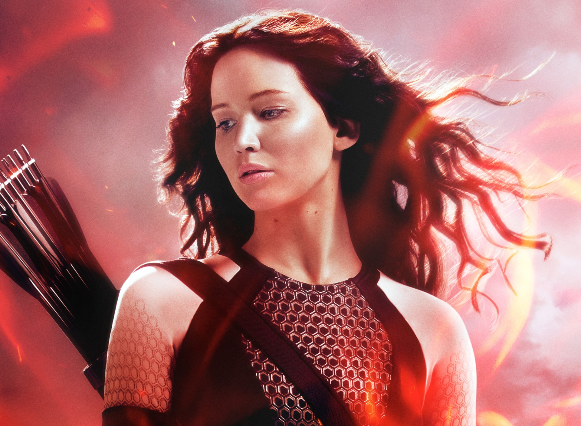 Das Katniss In The Hunger Games Catching Fire Wallpaper 1920x1408
