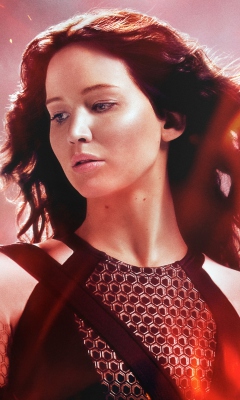 Sfondi Katniss In The Hunger Games Catching Fire 240x400