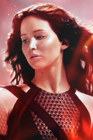 Das Katniss In The Hunger Games Catching Fire Wallpaper 320x480