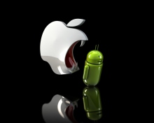 Обои Apple Against Android 220x176