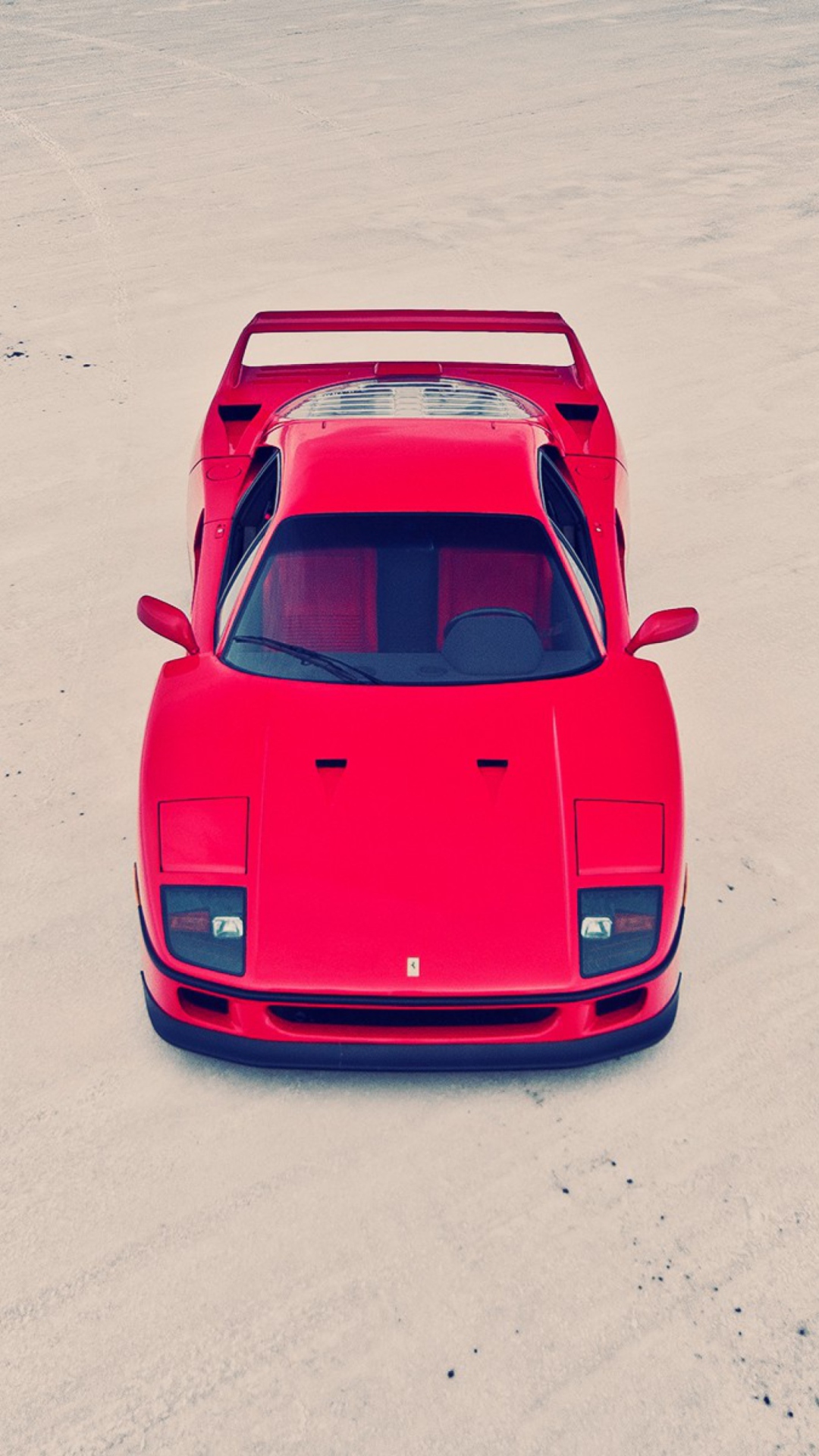 Red Ferrari F40 Top Angle screenshot #1 1080x1920