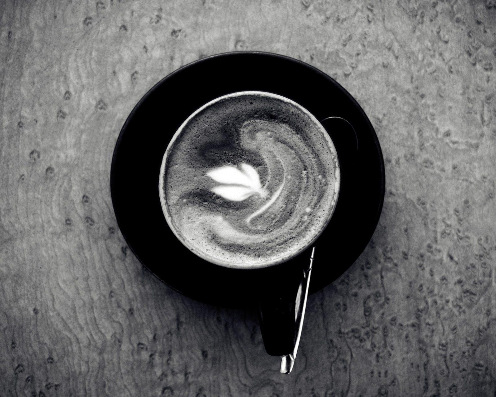 Fondo de pantalla Black And White Coffee Cup 1600x1280