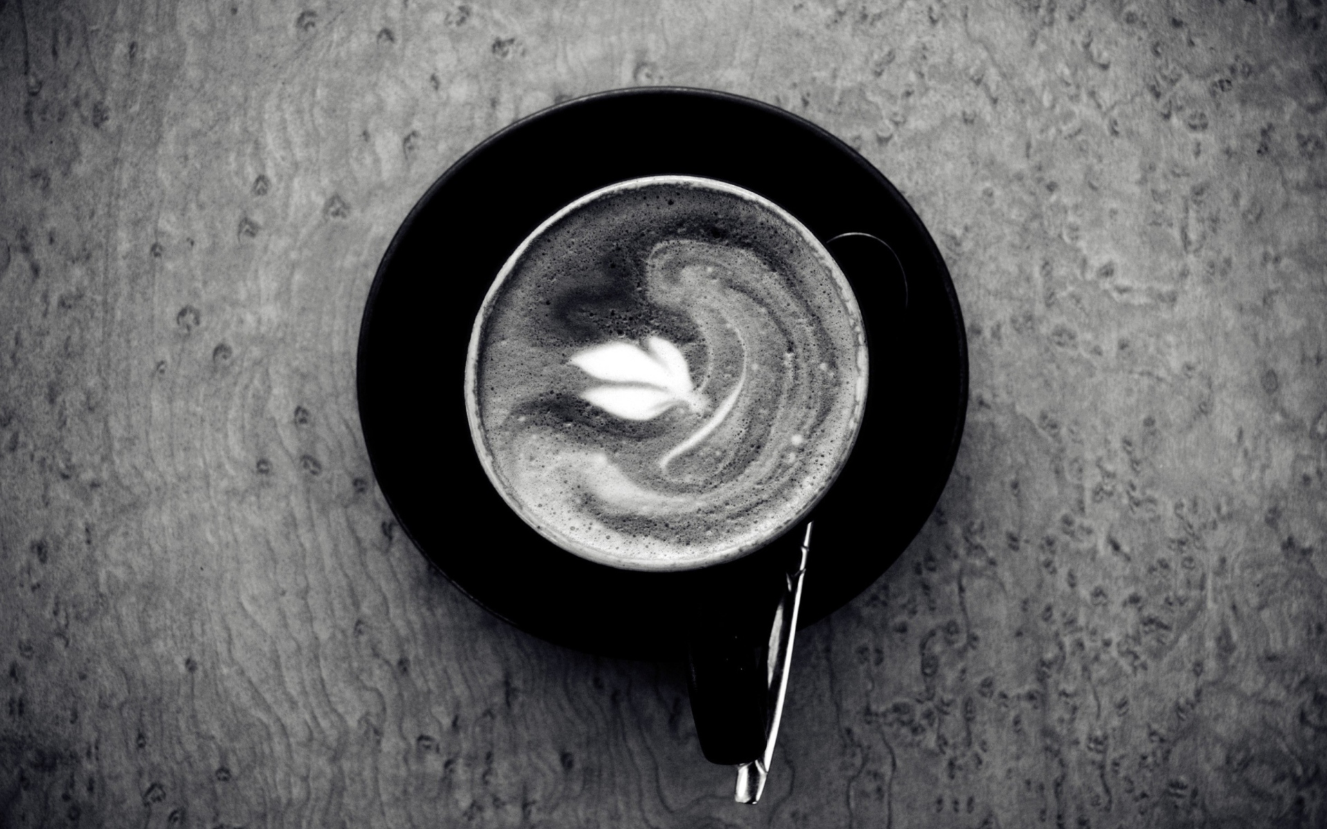 Das Black And White Coffee Cup Wallpaper 1920x1200