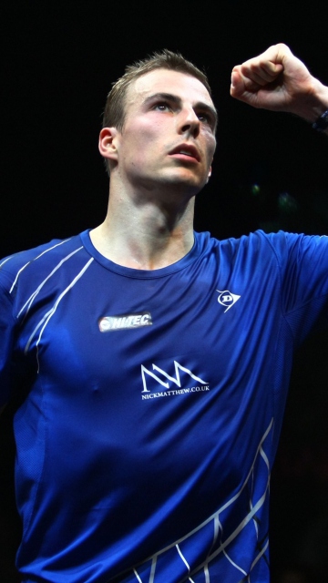Das Nick Matthew - squash player Wallpaper 360x640