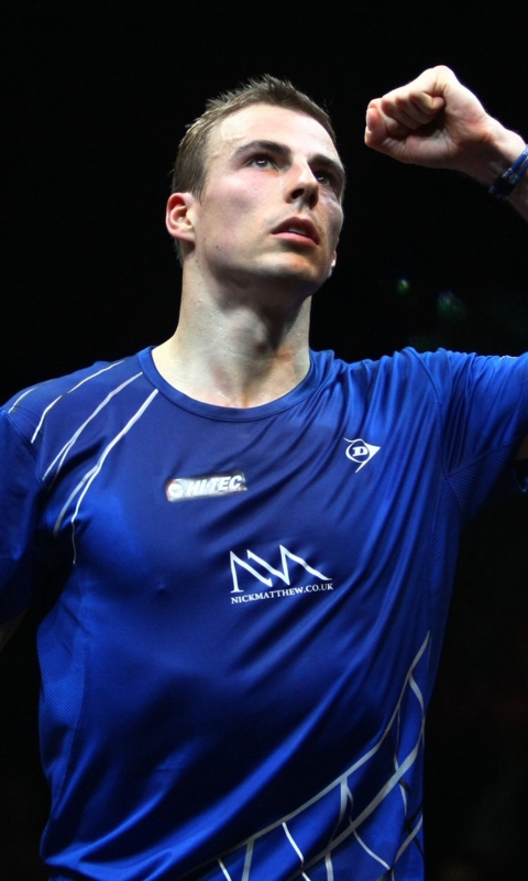 Das Nick Matthew - squash player Wallpaper 480x800