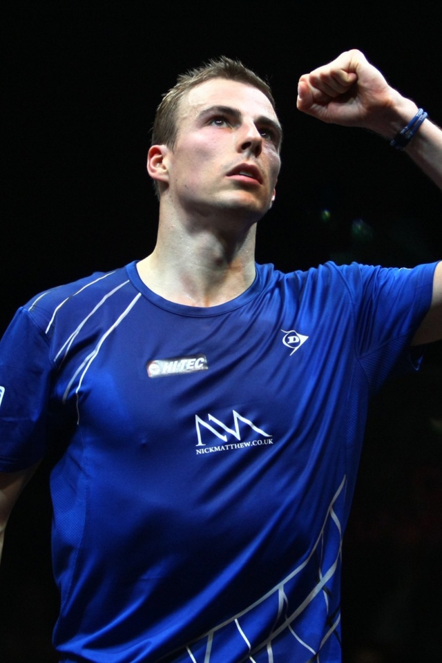 Обои Nick Matthew - squash player 640x960
