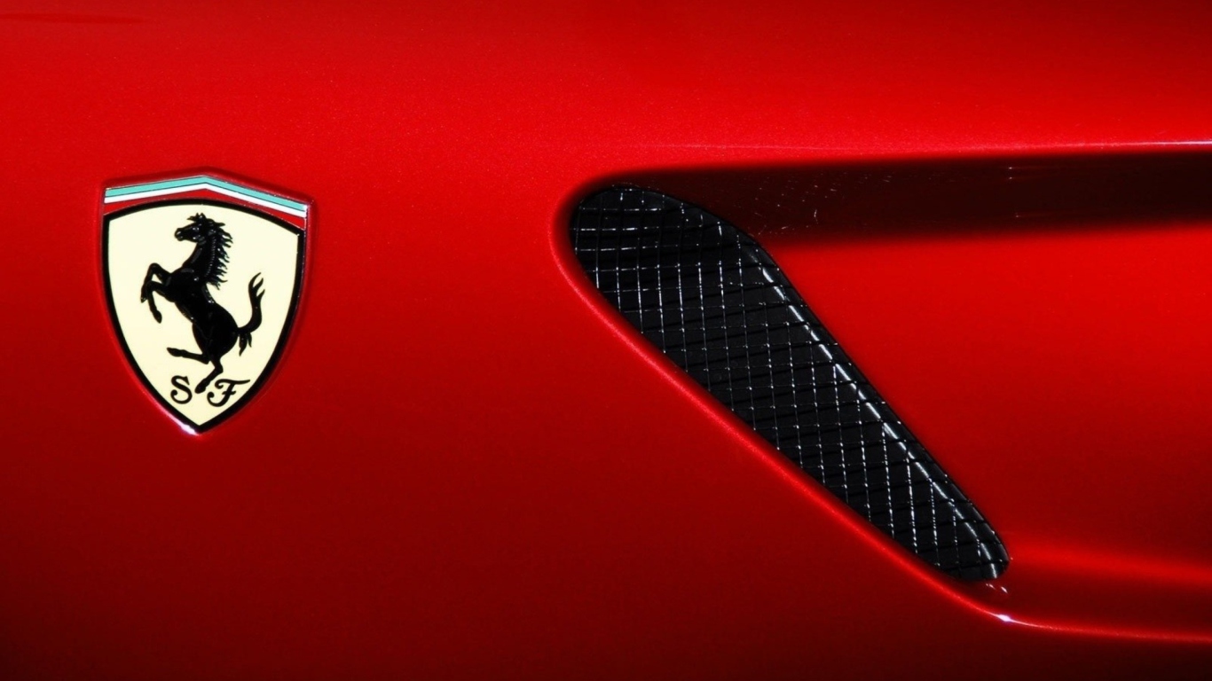 Das Ferrari Logo Wallpaper 1366x768