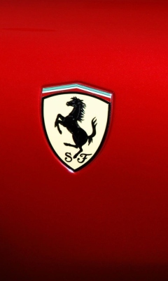 Обои Ferrari Logo 240x400