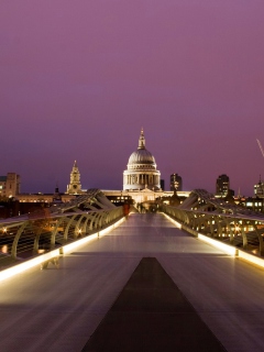 Screenshot №1 pro téma Millennium Bridge In Londonl 240x320