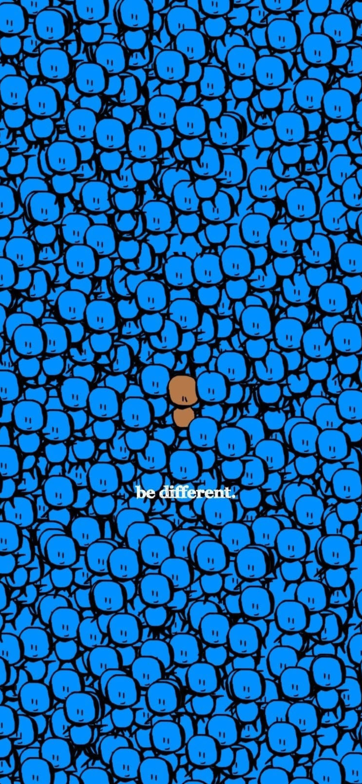 Be Different wallpaper 1170x2532