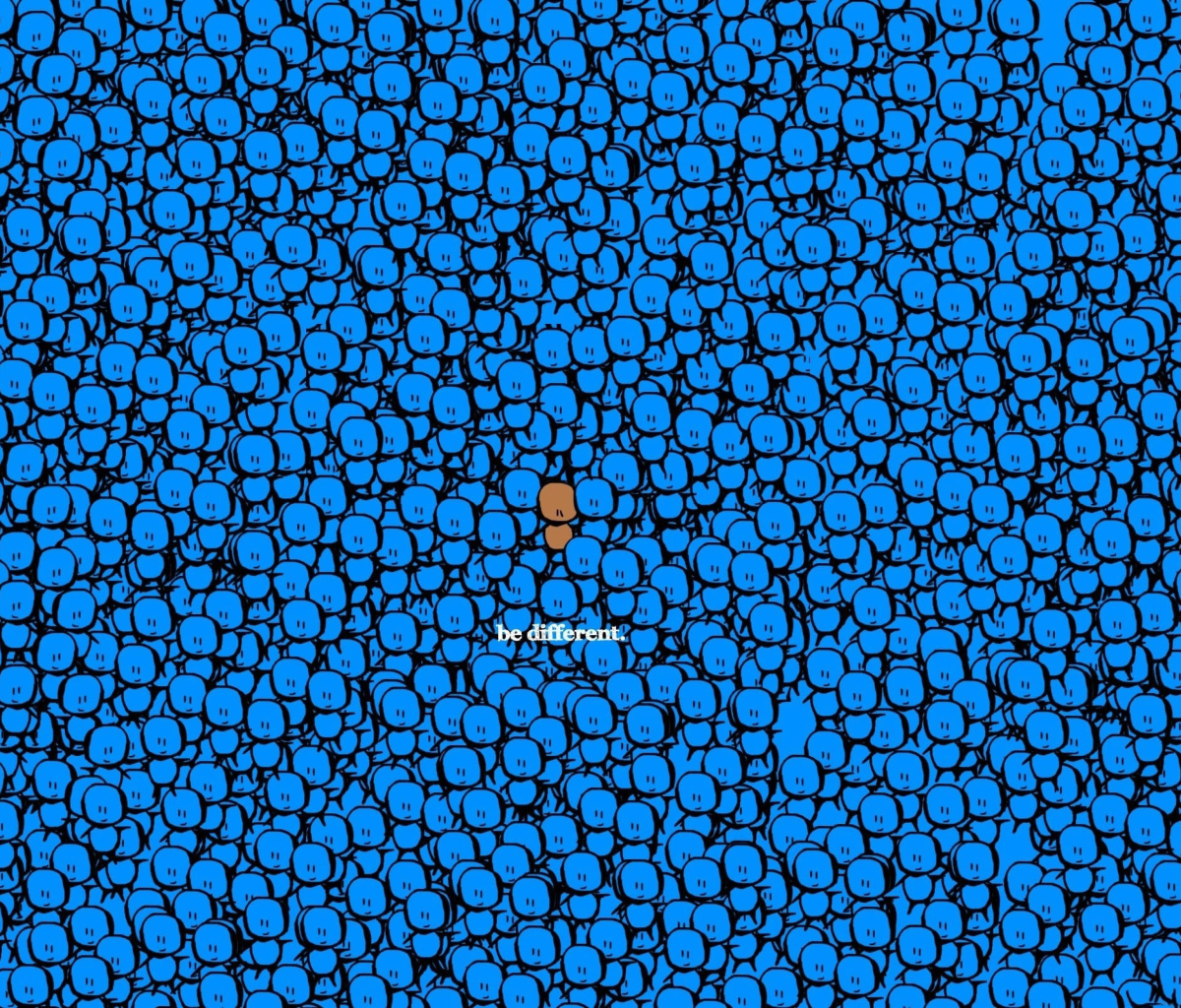 Be Different wallpaper 1200x1024