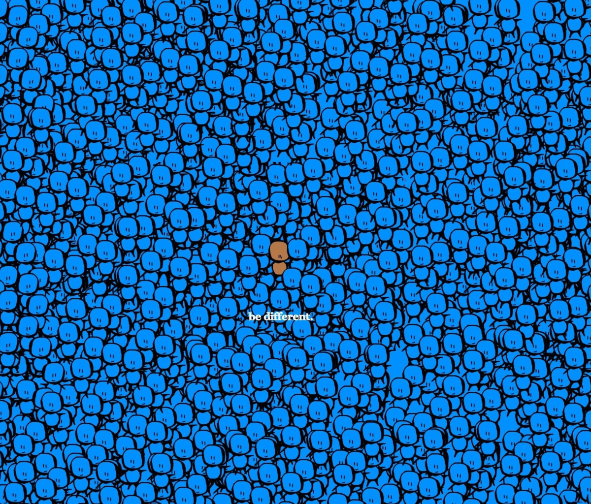 Das Be Different Wallpaper 1200x1024