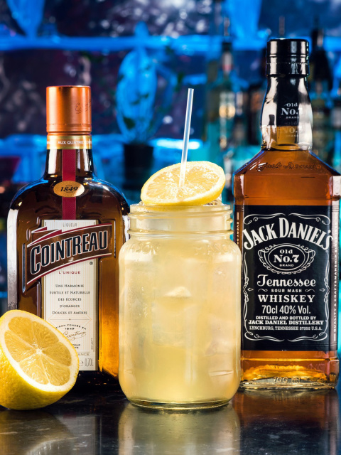 Fondo de pantalla Cointreau and Jack Daniels 480x640