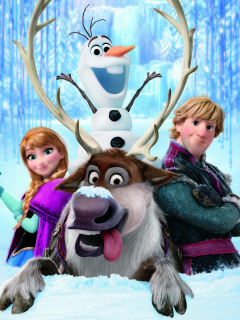 Fondo de pantalla Frozen, Walt Disney 240x320